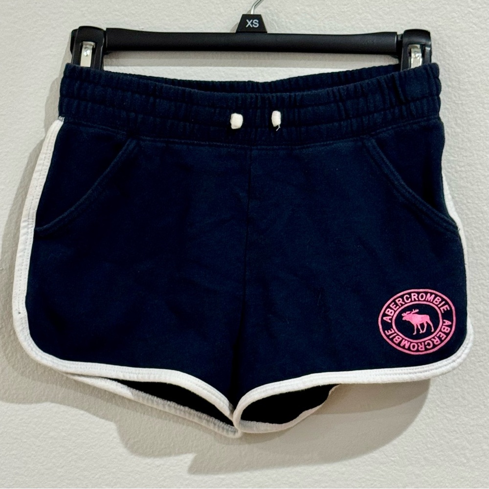 Abercrombie Kids Athletic Blue and White Shorts with Relaxed Fit